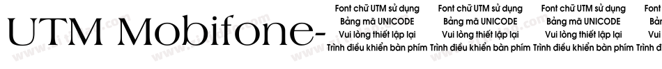 UTM Mobifone字体转换